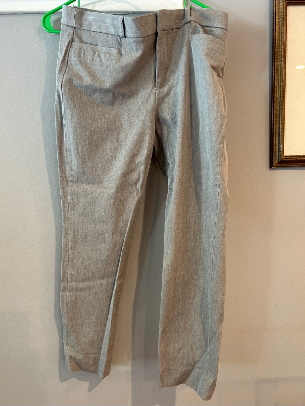 Banana Republic Cropped Dress Pants in Light Gray
